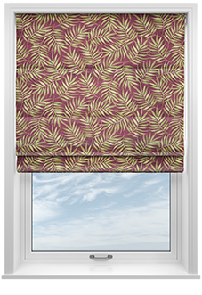 Goa, Vermillion - Motorised Roman Blind